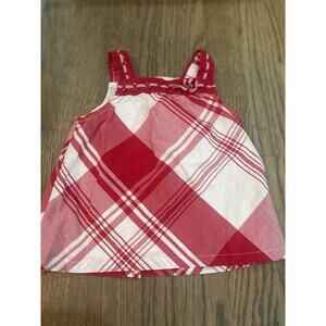 Janie‎ & Jack AMERICAN PICNIC RED plaidtunic Top/ Dress 12-18 Month